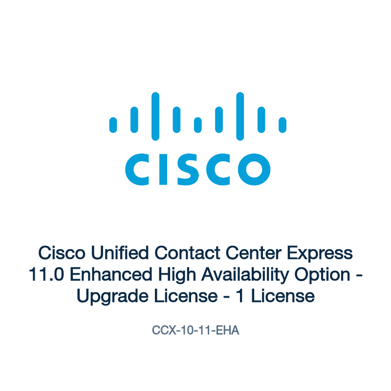 CCX-10-11-EHA: Cisco Unified Contact Center Express 11.0 Enhanced High Availability