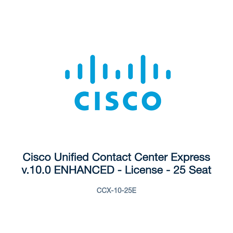CCX-10-25E: Cisco Unified Contact Center Express v.10.0 ENHANCED