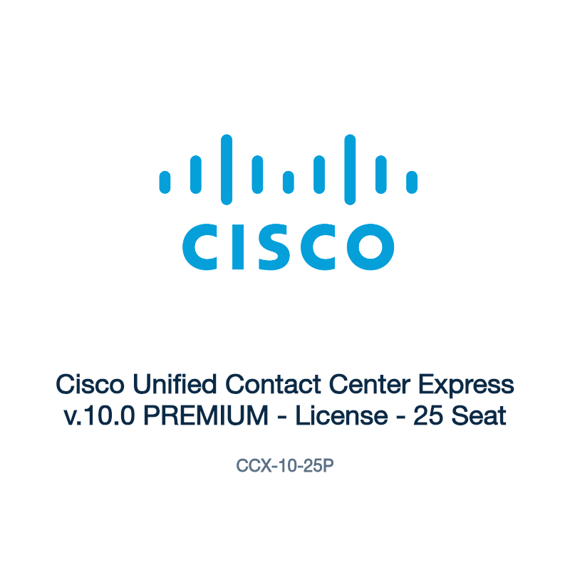 CCX-10-25P: Cisco Unified Contact Center Express v.10.0 PREMIUM