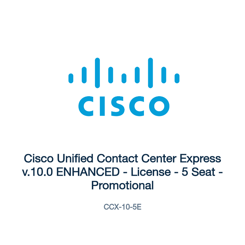 CCX-10-5E: Cisco Unified Contact Center Express v.10.0 ENHANCED