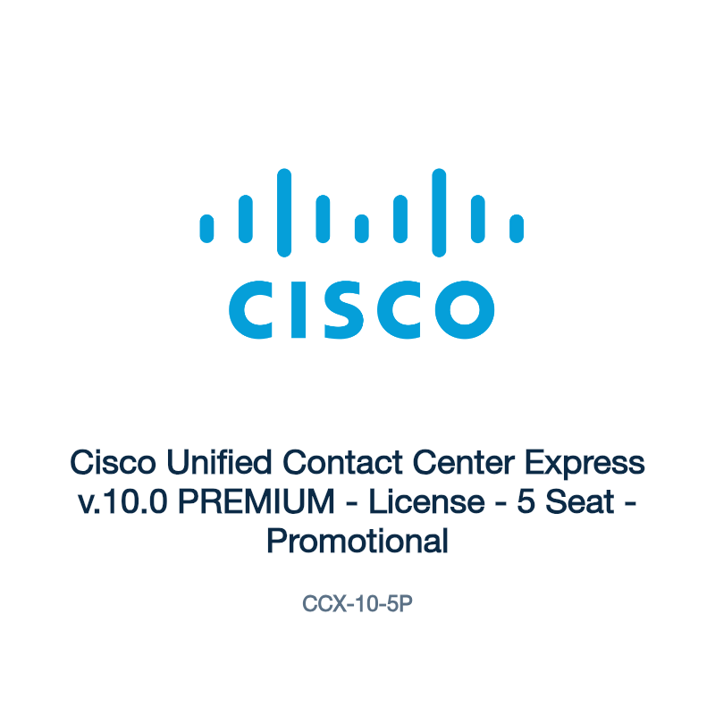 CCX-10-5P: Cisco Unified Contact Center Express v.10.0 PREMIUM