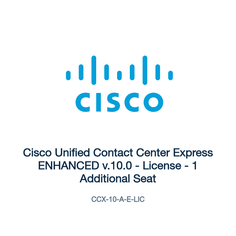 CCX-10-A-E-LIC: Cisco Unified Contact Center Express ENHANCED v.10.0