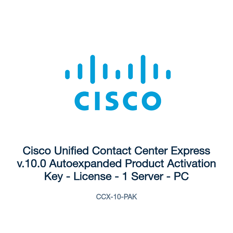 CCX-10-PAK: Cisco Unified Contact Center Express v.10.0 Autoexpanded Product