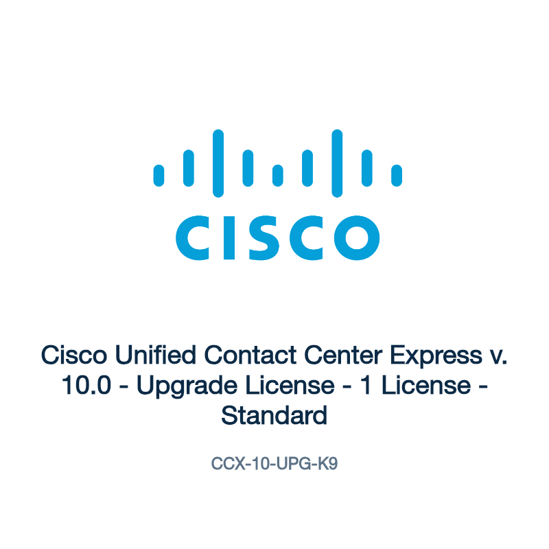 CCX-10-UPG-K9: Cisco Unified Contact Center Express v. 10.0