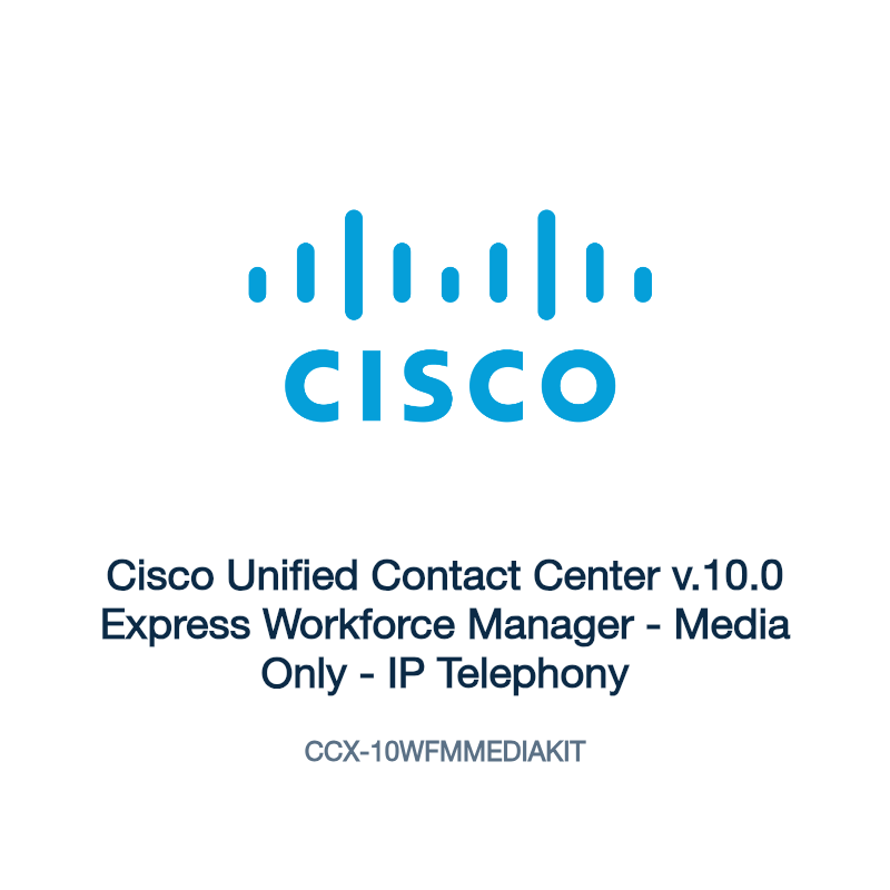 CCX-10WFMMEDIAKIT: Cisco Unified Contact Center v.10.0 Express Workforce Manager