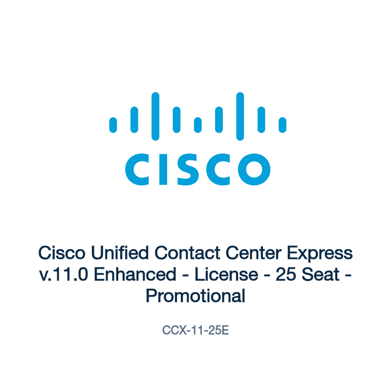 CCX-11-25E: Cisco Unified Contact Center Express v.11.0 Enhanced