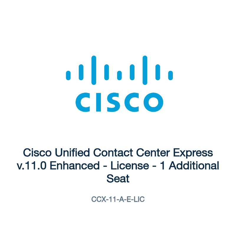CCX-11-A-E-LIC: Cisco Unified Contact Center Express v.11.0 Enhanced