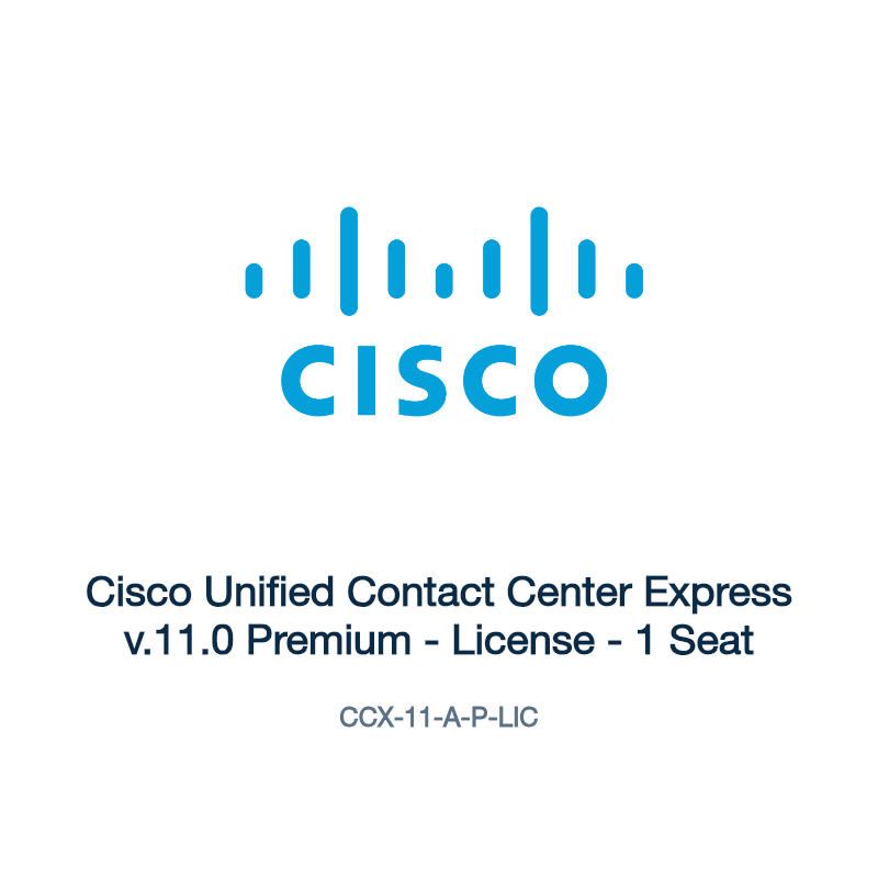 CCX-11-A-P-LIC: Cisco Unified Contact Center Express v.11.0 Premium