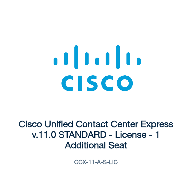 CCX-11-A-S-LIC: Cisco Unified Contact Center Express v.11.0 STANDARD