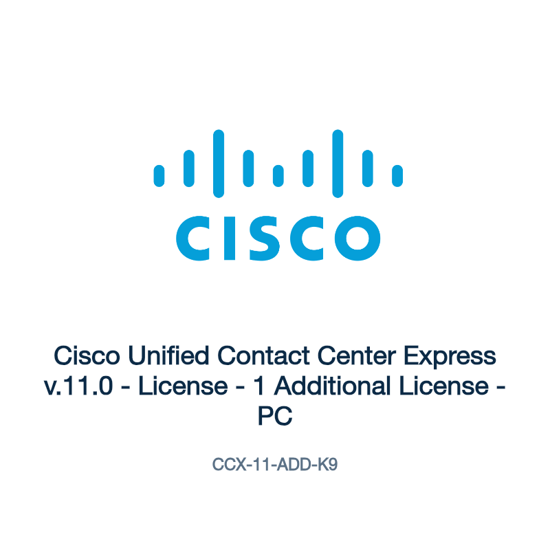 CCX-11-ADD-K9: Cisco Unified Contact Center Express v.11.0