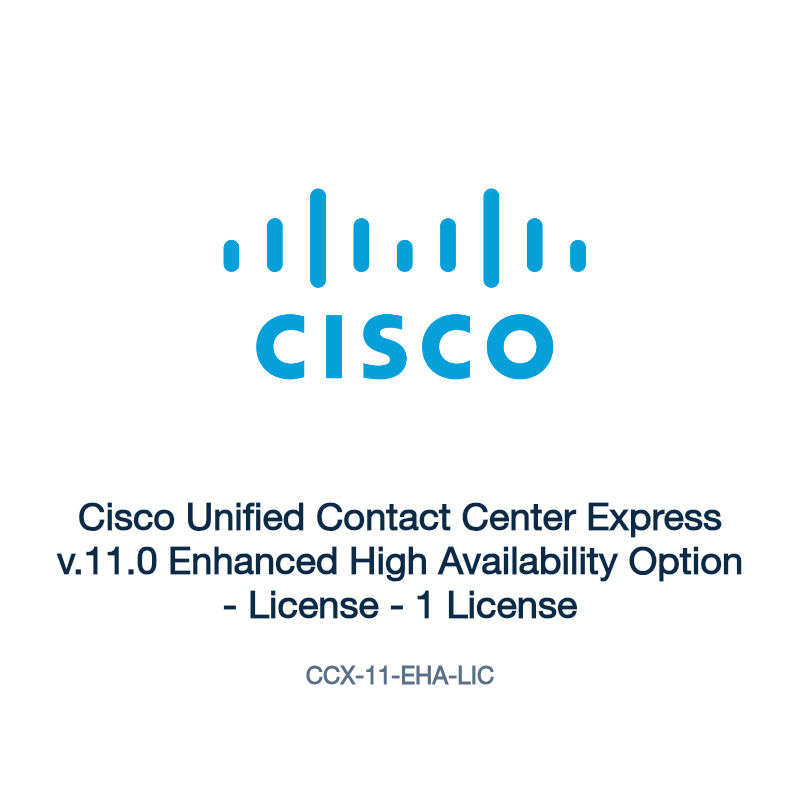 CCX-11-EHA-LIC: Cisco Unified Contact Center Express v.11.0 Enhanced High