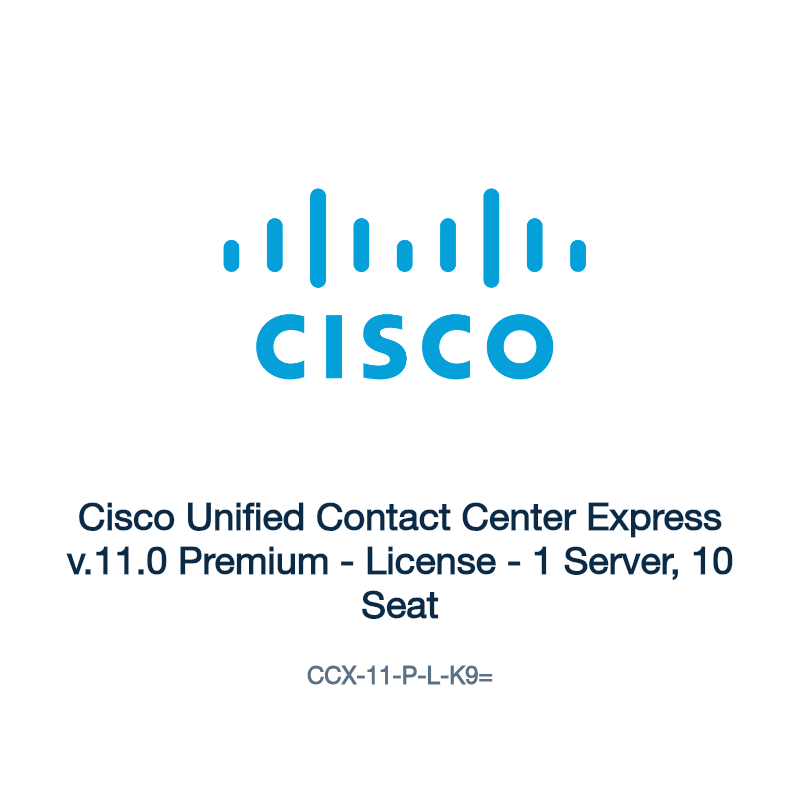 CCX-11-P-L-K9=: Cisco Unified Contact Center Express v.11.0 Premium
