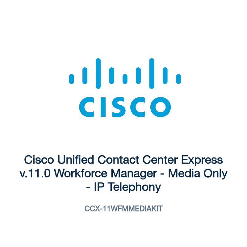 CCX-11WFMMEDIAKIT: Cisco Unified Contact Center Express v.11.0 Workforce Manager