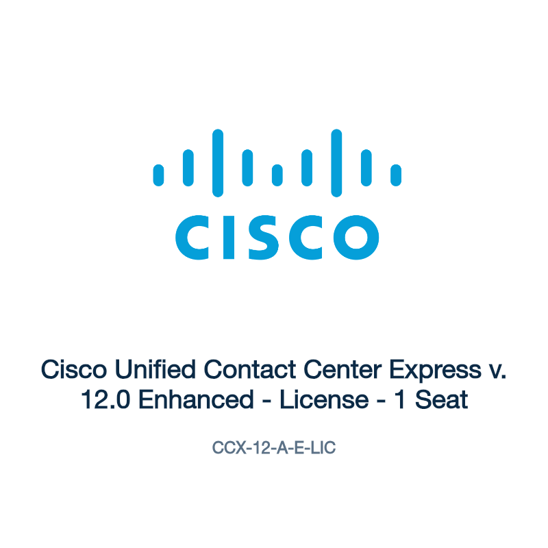 CCX-12-A-E-LIC: Cisco Unified Contact Center Express v. 12.0 Enhanced