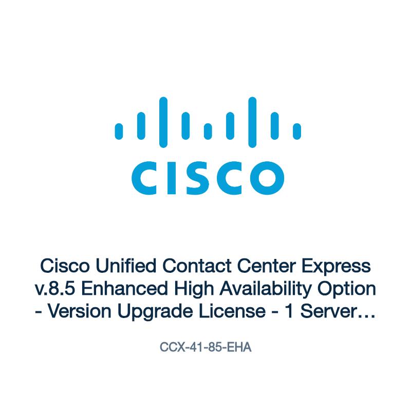 CCX-41-85-EHA: Cisco Unified Contact Center Express v.8.5 Enhanced High Availability