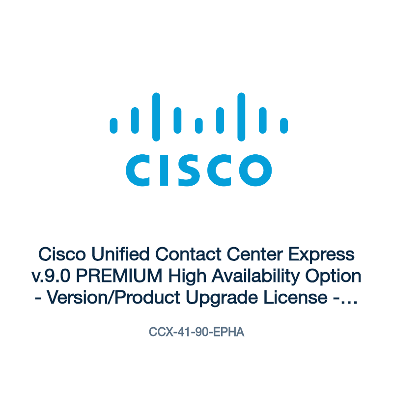 CCX-41-90-EPHA: Cisco Unified Contact Center Express v.9.0 PREMIUM High Availability