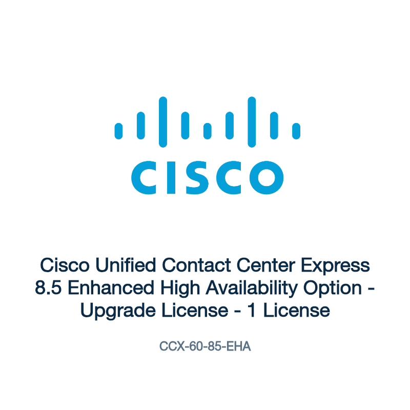 CCX-60-85-EHA: Cisco Unified Contact Center Express 8.5 Enhanced High Availability