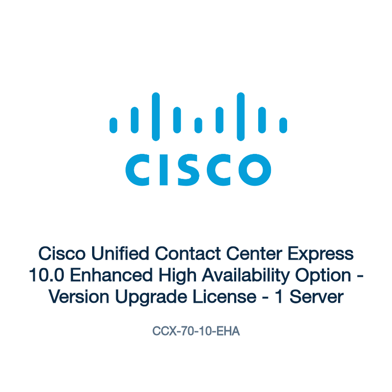 CCX-70-10-EHA: Cisco Unified Contact Center Express 10.0 Enhanced High Availability