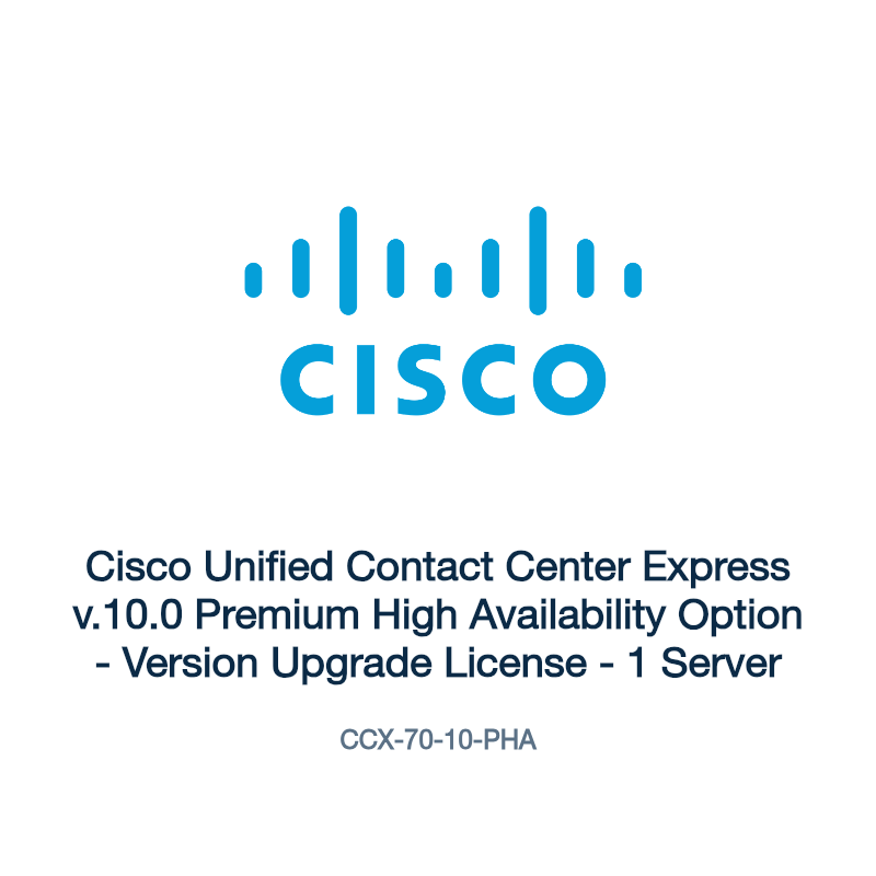 CCX-70-10-PHA: Cisco Unified Contact Center Express v.10.0 Premium High Availability
