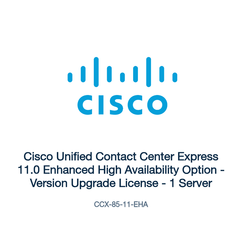 CCX-85-11-EHA: Cisco Unified Contact Center Express 11.0 Enhanced High Availability