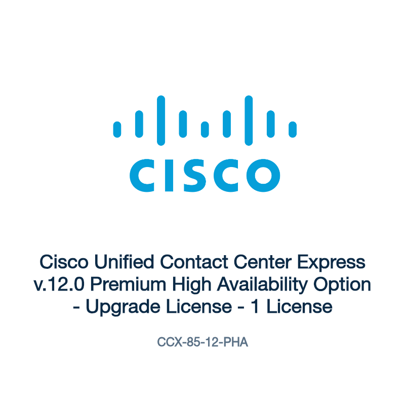 CCX-85-12-PHA: Cisco Unified Contact Center Express v.12.0 Premium High Availability