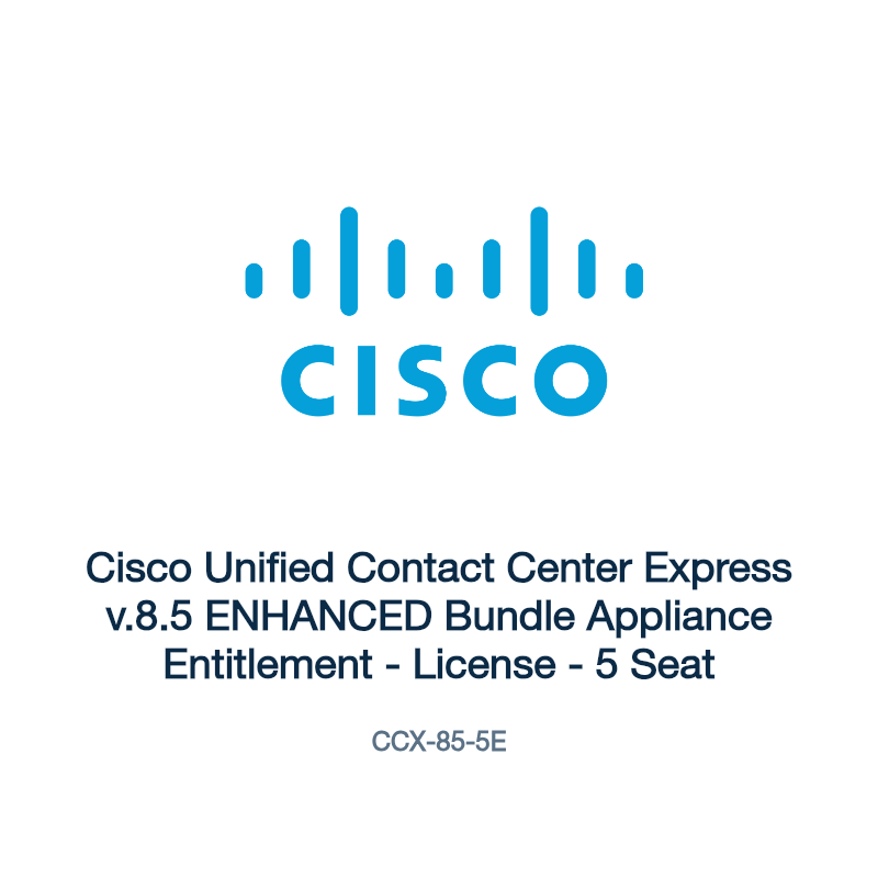 CCX-85-5E: Cisco Unified Contact Center Express v.8.5 ENHANCED Bundle Appliance