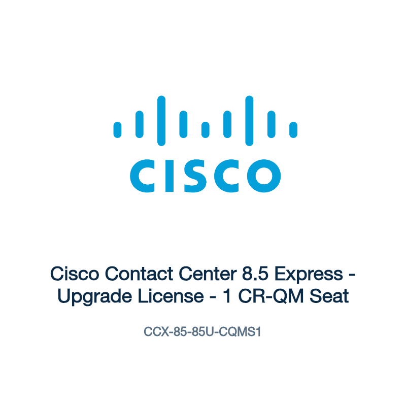 CCX-85-85U-CQMS1: Cisco Contact Center 8.5 Express