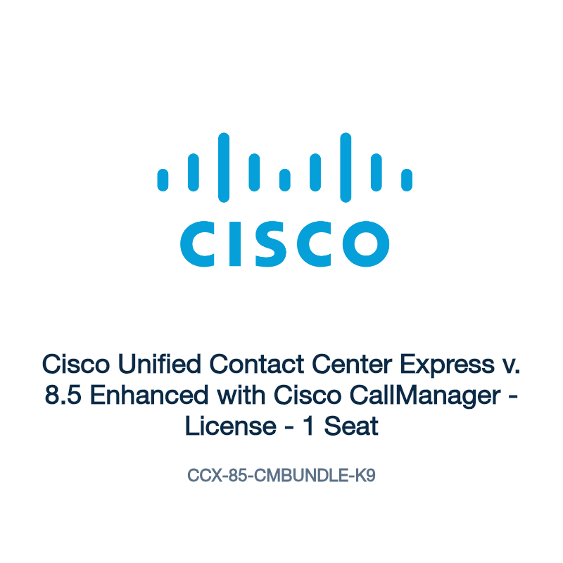 CCX-85-CMBUNDLE-K9: Cisco Unified Contact Center Express v. 8.5 Enhanced with Cisco