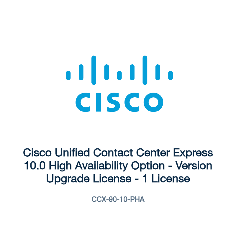 CCX-90-10-PHA: Cisco Unified Contact Center Express 10.0 High Availability Option