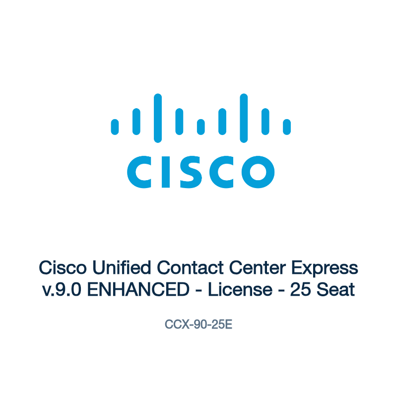 CCX-90-25E: Cisco Unified Contact Center Express v.9.0 ENHANCED