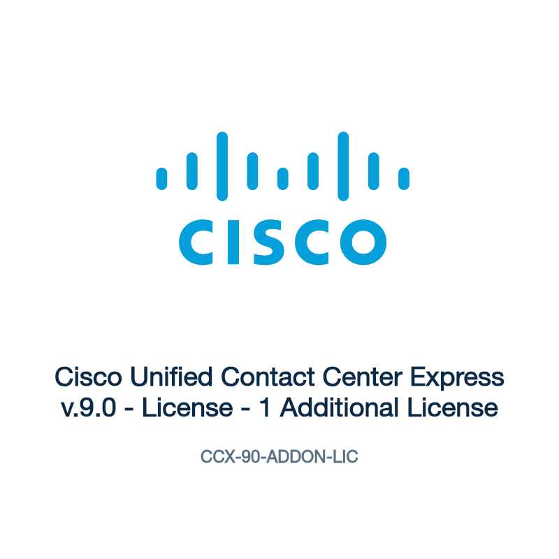 CCX-90-ADDON-LIC: Cisco Unified Contact Center Express v.9.0