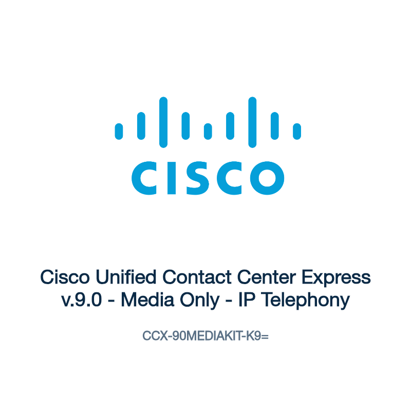 CCX-90MEDIAKIT-K9=: Cisco Unified Contact Center Express v.9.0