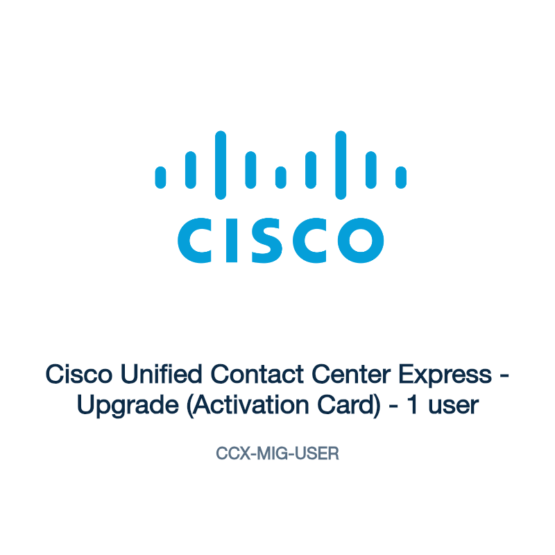 CCX-MIG-USER: Cisco Unified Contact Center Express