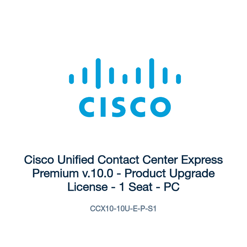 CCX10-10U-E-P-S1: Cisco Unified Contact Center Express Premium v.10.0