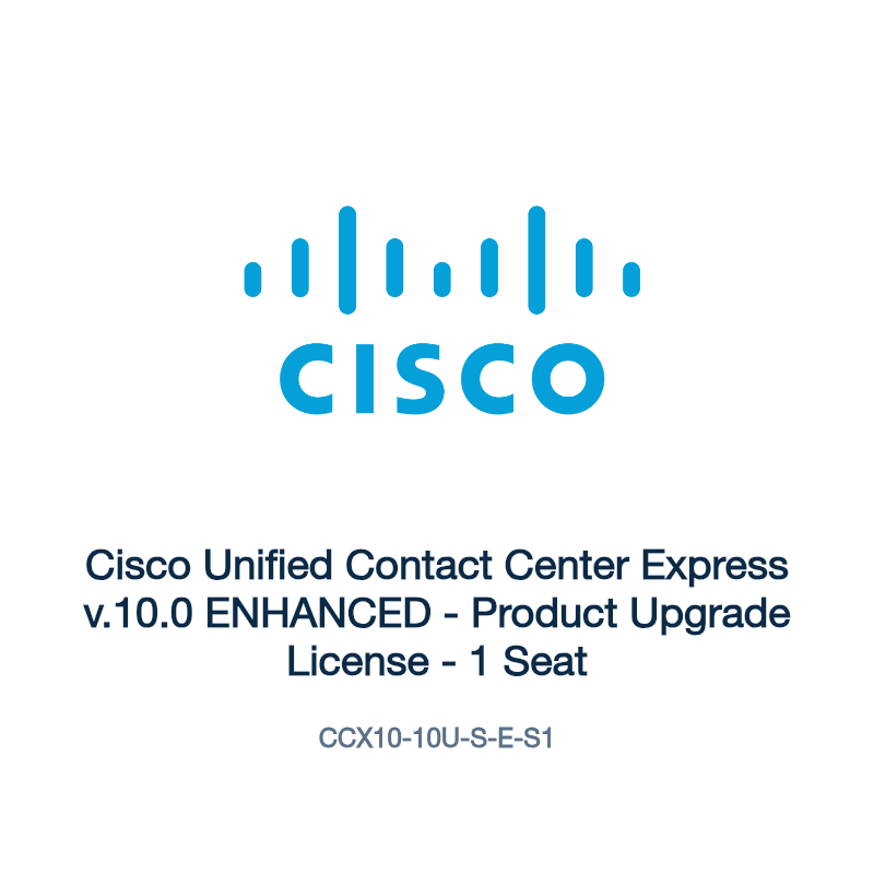 CCX10-10U-S-E-S1: Cisco Unified Contact Center Express v.10.0 ENHANCED