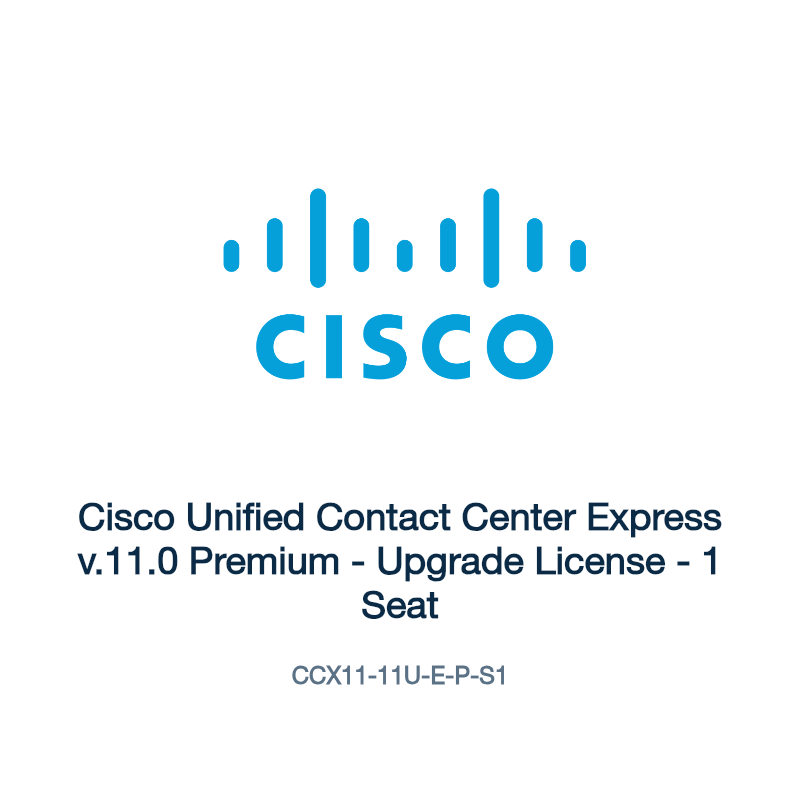 CCX11-11U-E-P-S1: Cisco Unified Contact Center Express v.11.0 Premium
