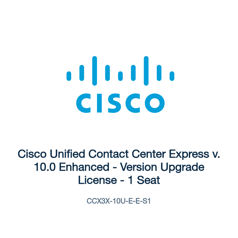 CCX3X-10U-E-E-S1: Cisco Unified Contact Center Express v. 10.0 Enhanced
