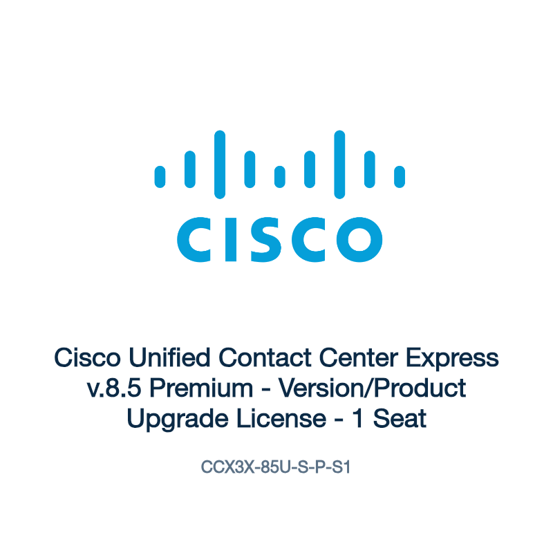 CCX3X-85U-S-P-S1: Cisco Unified Contact Center Express v.8.5 Premium