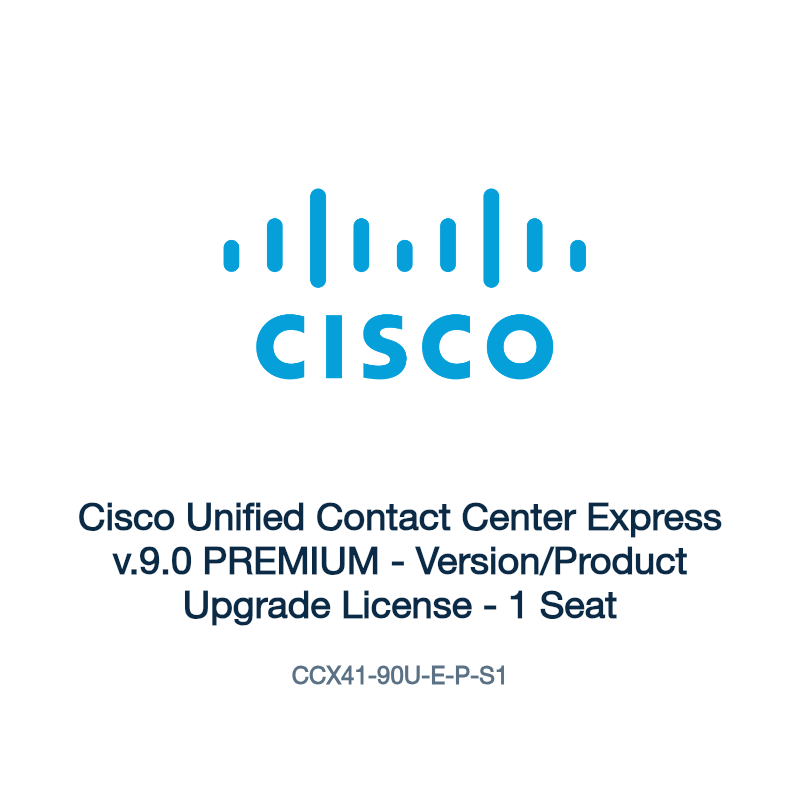CCX41-90U-E-P-S1: Cisco Unified Contact Center Express v.9.0 PREMIUM