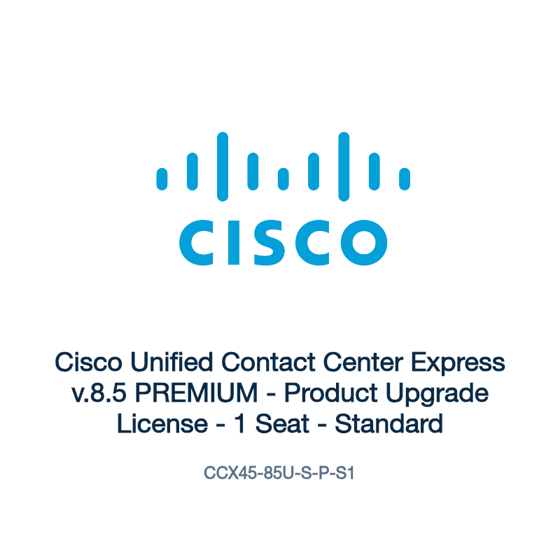 CCX45-85U-S-P-S1: Cisco Unified Contact Center Express v.8.5 PREMIUM