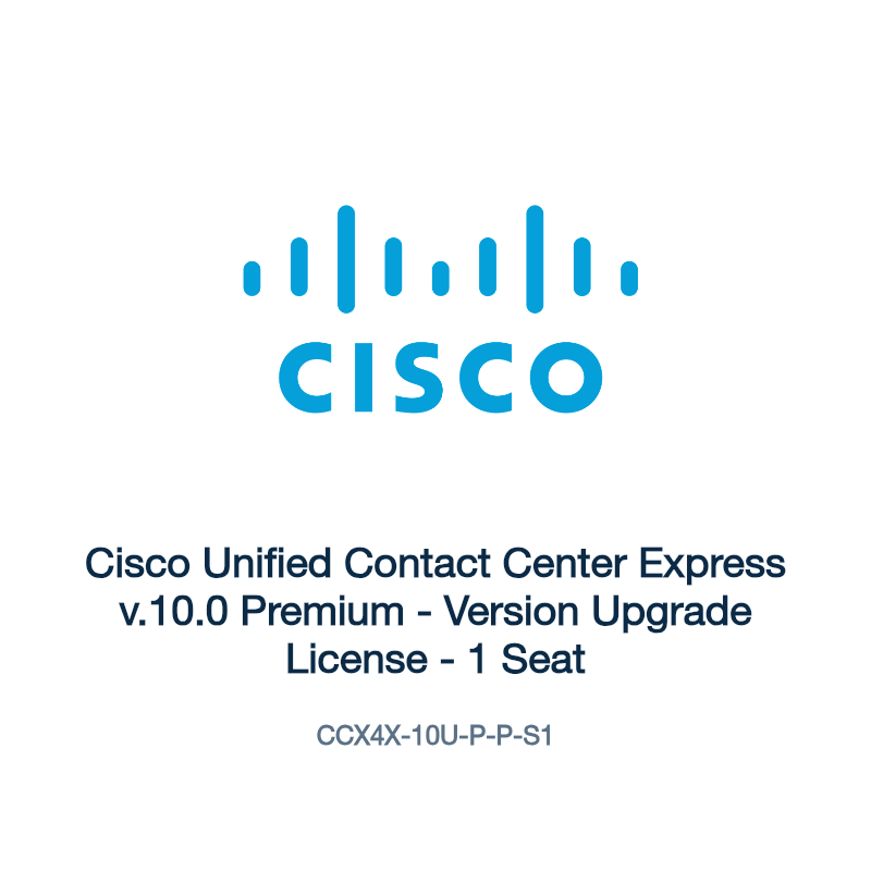 CCX4X-10U-P-P-S1: Cisco Unified Contact Center Express v.10.0 Premium