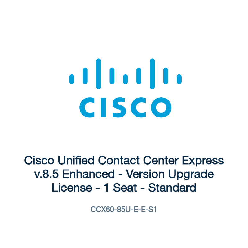 CCX60-85U-E-E-S1: Cisco Unified Contact Center Express v.8.5 Enhanced