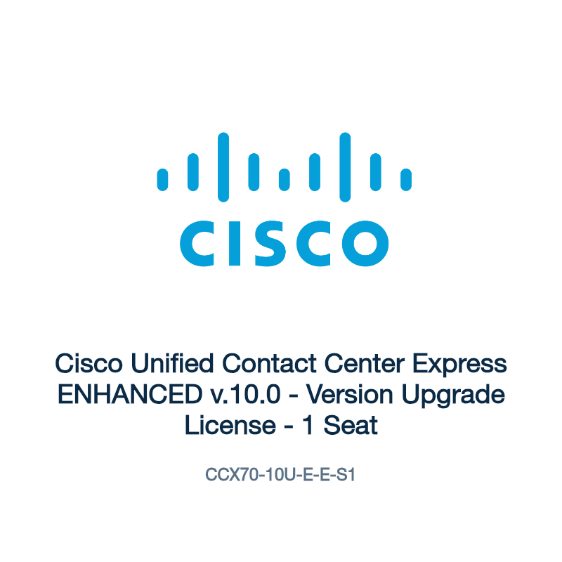 CCX70-10U-E-E-S1: Cisco Unified Contact Center Express ENHANCED v.10.0