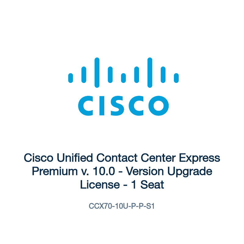 CCX70-10U-P-P-S1: Cisco Unified Contact Center Express Premium v. 10.0