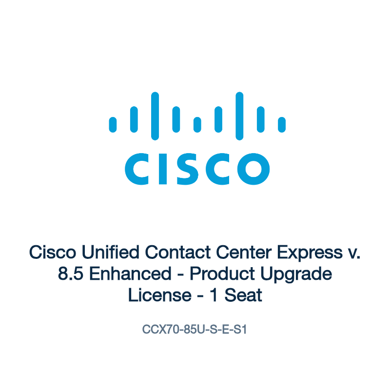 CCX70-85U-S-E-S1: Cisco Unified Contact Center Express v. 8.5 Enhanced