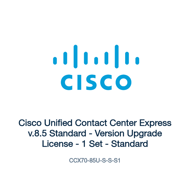 CCX70-85U-S-S-S1: Cisco Unified Contact Center Express v.8.5 Standard