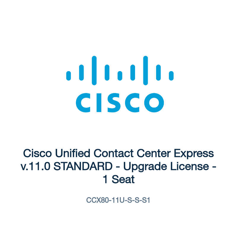 CCX80-11U-S-S-S1: Cisco Unified Contact Center Express v.11.0 STANDARD