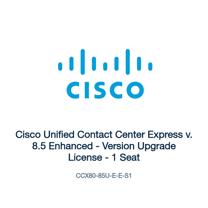 CCX80-85U-E-E-S1: Cisco Unified Contact Center Express v. 8.5 Enhanced