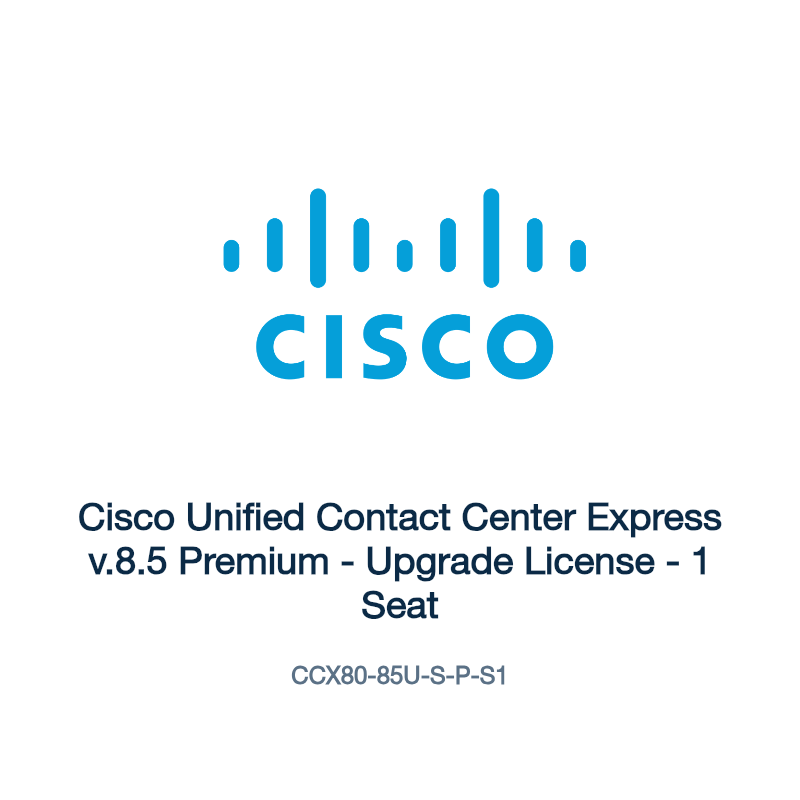 CCX80-85U-S-P-S1: Cisco Unified Contact Center Express v.8.5 Premium