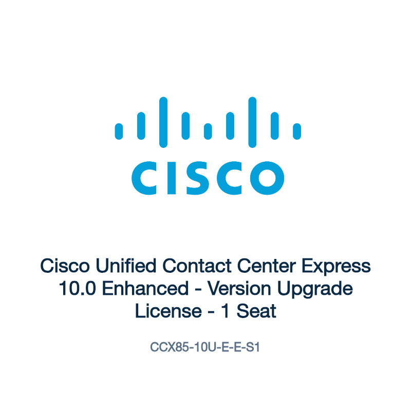 CCX85-10U-E-E-S1: Cisco Unified Contact Center Express 10.0 Enhanced